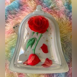 Stitch Shoppe Beauty and the Beast Enchanted Rose Bag and Pin New Loungefly
